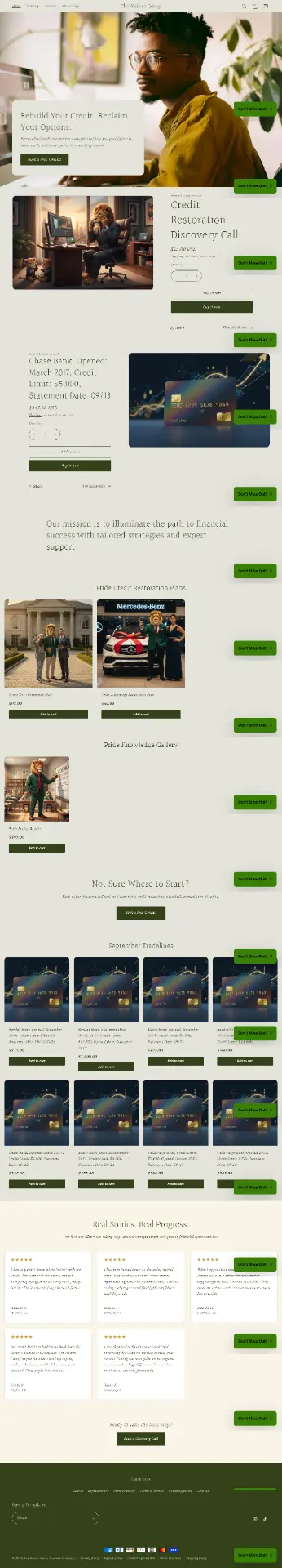 Financial Services Website & Conversion Experience project